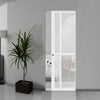 Bespoke Handmade Eco-Urban® Marfa 4 Pane Single Absolute Evokit Pocket Door DD6313G - Clear Glass - Colour Options