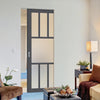 Bespoke Handmade Eco-Urban® Queensland 7 Pane Single Absolute Evokit Pocket Door DD6424SG Frosted Glass - Colour Options