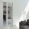 Bespoke Handmade Eco-Urban® Sydney 5 Pane Single Absolute Evokit Pocket Door DD6417G Clear Glass - Colour Options