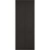 Top Mounted Black Sliding Track & Double Door - Liberty 4 Panel Black Painted Doors - Prefinished