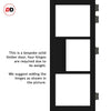 Room Divider - Handmade Eco-Urban® Breda Door Pair DD6439F - Frosted Glass - Premium Primed - Colour & Size Options