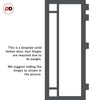 Urban Ultimate® Room Divider Suburban 4 Pane Door Pair DD6411F - Frosted Glass with Full Glass Sides - Colour & Size Options