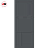 Handmade Eco-Urban® Arran 5 Panel Double Evokit Pocket Door DD6432 - Colour & Size Options