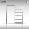 Linton 8mm Obscure Glass - Obscure Printed Design - Single Evokit Glass Pocket Door