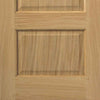 Oak Trent 2 Panel Absolute Evokit Double Pocket Door Detail - Prefinished