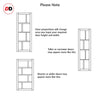 Kochi 8 Panel Solid Wood Internal Door Pair UK Made DD6415 - Eco-Urban® Stormy Grey Premium Primed