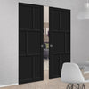 Handmade Eco-Urban® Milan 6 Panel Double Absolute Evokit Pocket Door DD6422 - Colour & Size Options