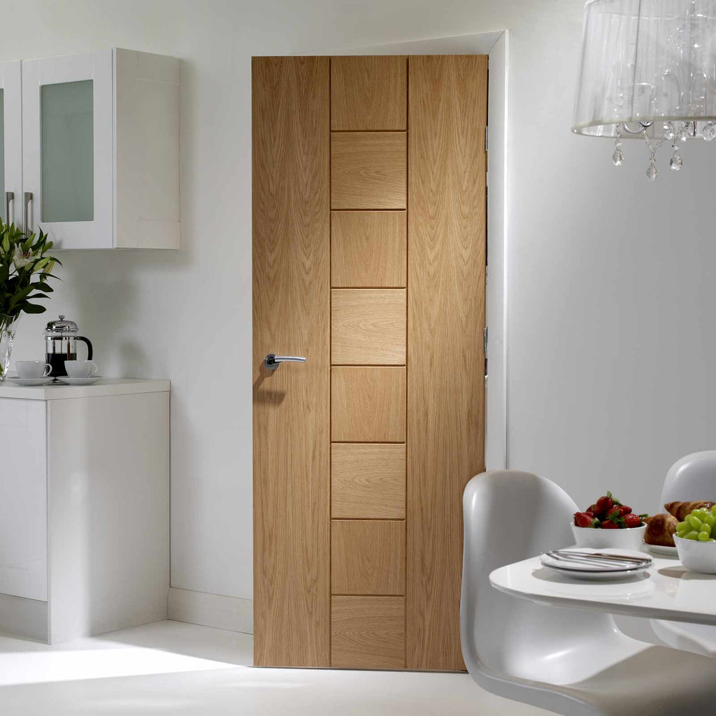 Messina Oak Flush Door - Prefinished