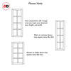 Handmade Eco-Urban® Perth 8 Pane Double Evokit Pocket Door DD6318G - Clear Glass - Colour & Size Options