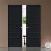 Handmade Eco-Urban® Stockholm 7 Panel Double Absolute Evokit Pocket Door DD6407 - Colour & Size Options