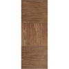 Top Mounted Black Sliding Track & Door - Tres Walnut Flush Door - Prefinished