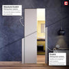 Handmade Eco-Urban® Tromso 8 Pane 1 Panel Double Absolute Evokit Pocket Door DD6402G Clear Glass - Colour & Size Options