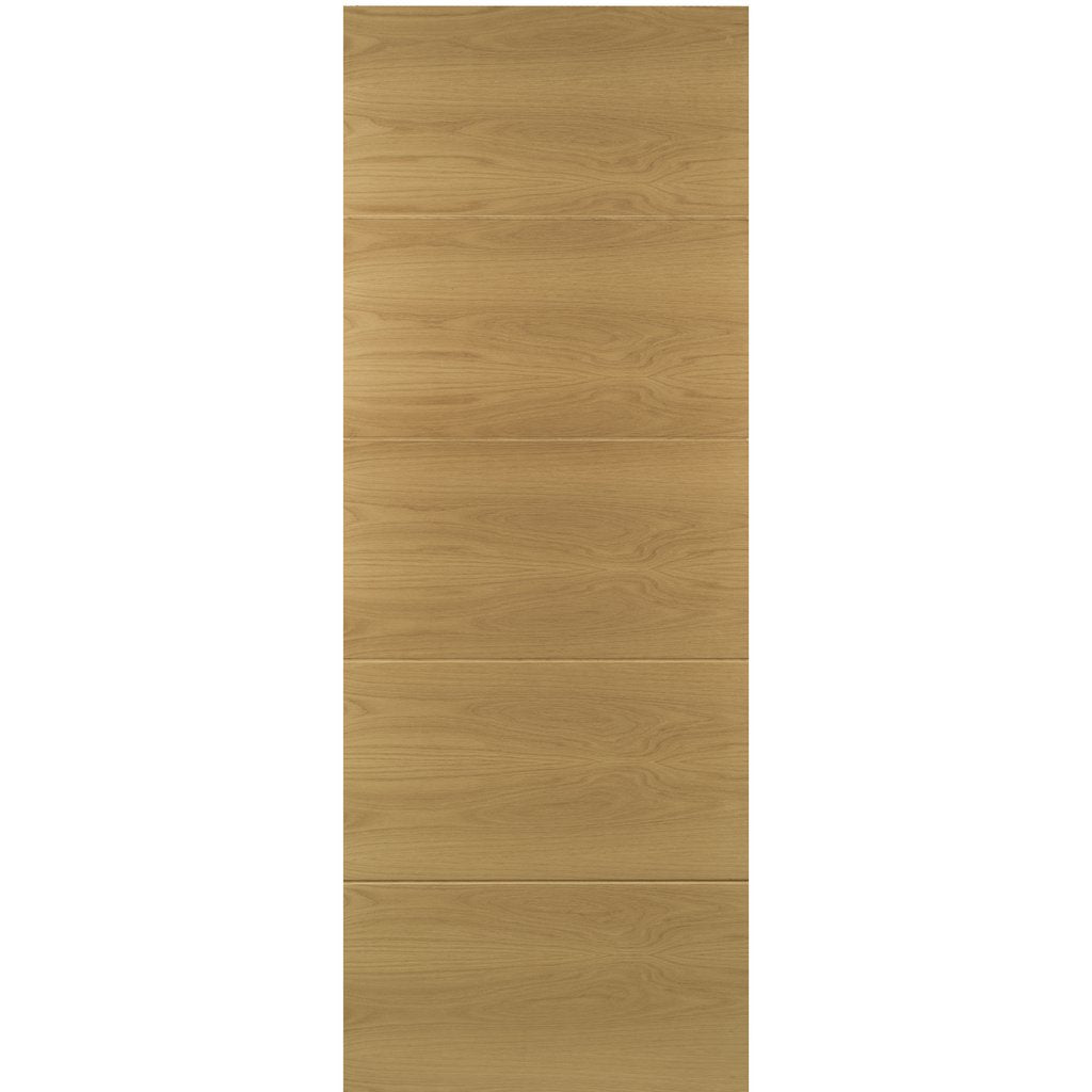 Augusta Real American White Oak Crown Cut Veneer Internal Door - Prefi