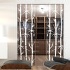 Bamboo 8mm Clear Glass - Obscure Printed Design - Double Absolute Pocket Door