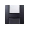 Double Sliding Door & Wall Track - Arnhem Black Primed Doors - Clear Glass - Unfinished