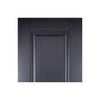 Four Sliding Doors and Frame Kit - Eindhoven 1 Panel Black Primed Door - Unfinished