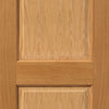 Double Sliding Door & Track - Charnwood Oak Doors - Prefinished