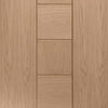 Bespoke Thruslide Surface Messina Oak Flush - Sliding Double Door and Track Kit - Prefinished