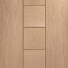 Bespoke Thruslide Messina Oak Flush - 4 Sliding Doors and Frame Kit - Prefinished