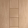 Bespoke Thruslide Messina Oak Flush - 4 Sliding Doors and Frame Kit - Prefinished