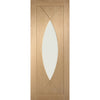 Bespoke Pesaro Oak Glazed Single Pocket Door Detail - Prefinished