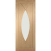 Bespoke Thrufold Pesaro Oak Glazed Folding 3+1 Door - Prefinished