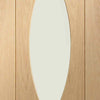 Bespoke Thruslide Pesaro Oak Glazed 2 Door Wardrobe and Frame Kit - Prefinished