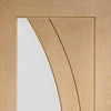 Bespoke Thrufold Salerno Oak Glazed Folding 3+1 Door - Prefinished