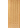 Two Sliding Wardrobe Doors & Frame Kit - Chartwell Flush Oak Door - Prefinished