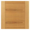 Double Sliding Door & Wall Track - Mistral Flush Oak Doors - Decor Grooves - Prefinished