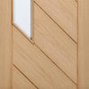 Bespoke Thruslide Monza Oak Glazed - 3 Sliding Doors and Frame Kit