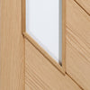 Oak veneer glazed interior door design from XL Joinery UK