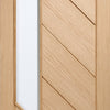 Oak veneer glazed interior door design from XL Joinery UK