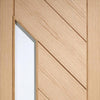 Bespoke Thruslide Monza Oak Glazed - 3 Sliding Doors and Frame Kit