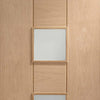 Bespoke Thruslide Messina Oak Glazed - 3 Sliding Doors and Frame Kit