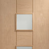 Oak veneer glazed interior door design from XL Joinery UK