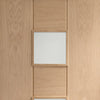 Oak veneer glazed interior door design from XL Joinery UK