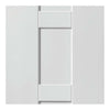 Three Sliding Wardrobe Doors & Frame Kit - Geo White Primed Door