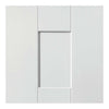 Four Sliding Wardrobe Doors & Frame Kit - Geo White Primed Door