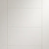 Bespoke Thruslide Palermo Flush - 3 Sliding Doors and Frame Kit - White Primed