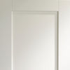 Single Sliding Door & Track - Pattern 10 1 Panel Door - White Primed