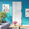 Spott 8mm Obscure Glass - Clear Printed Design - Single Absolute Pocket Door