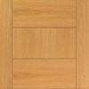 Three Sliding Wardrobe Doors & Frame Kit - Sirocco Flush Oak Door - Prefinished