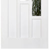 Six Folding Doors & Frame Kit - Coventry 3+3 - Clear Glass - White Primed