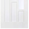 Four Sliding Wardrobe Doors & Frame Kit - Coventry Panel Door - White Primed