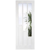 Six Folding Doors & Frame Kit - Coventry 3+3 - Clear Glass - White Primed