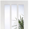 Four Folding Doors & Frame Kit - Coventry 2+2 - Clear Glass - White Primed