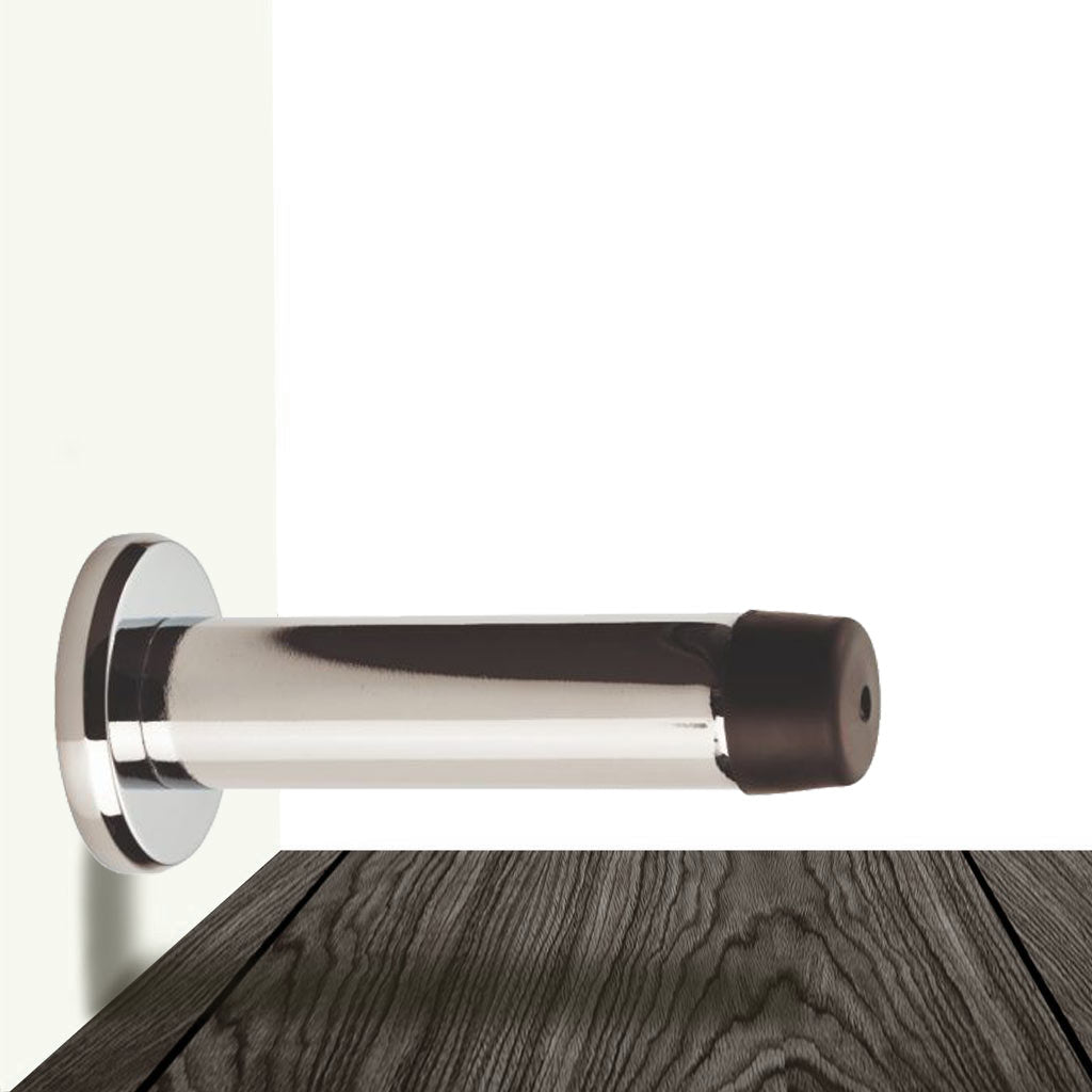 Stainless Steel Door Stops Wall Mounted & Fittings, Door Stopper With  Rubber Buffer, Screw Fixing (c-1)