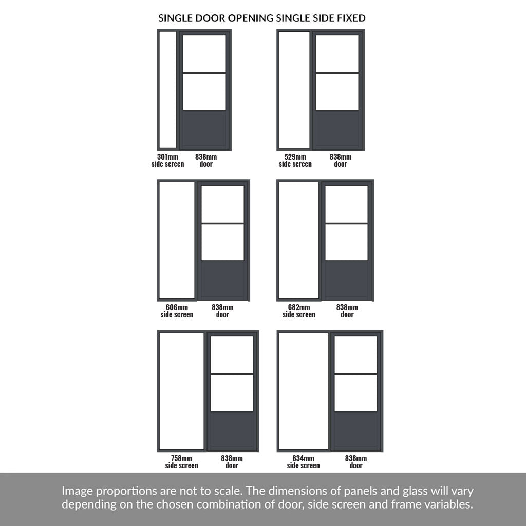 Room Divider - Handmade Eco-Urban® Berkley Door DD6309F - Frosted Glas