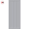 Handmade Eco-Urban® Cornwall 3 Panel Double Evokit Pocket Door DD6404 - Colour & Size Options